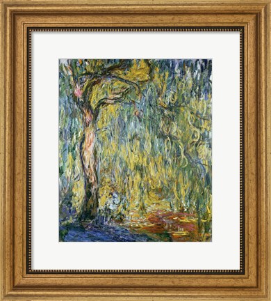 Framed Large Willow at Giverny, 1918 Print