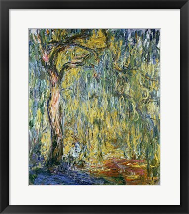 Framed Large Willow at Giverny, 1918 Print