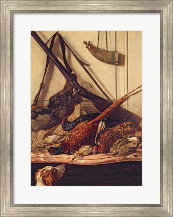 Framed Hunting Trophies, 1862 Print