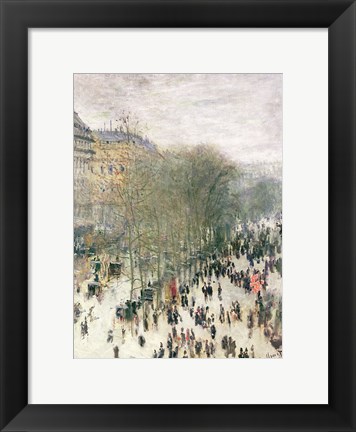 Framed Boulevard des Capucines, 1873-4 Print