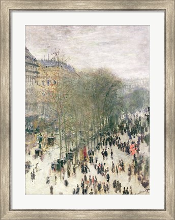 Framed Boulevard des Capucines, 1873-4 Print