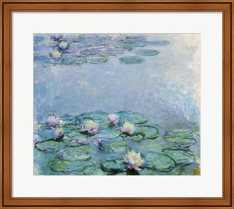 Framed Water Lilies Print