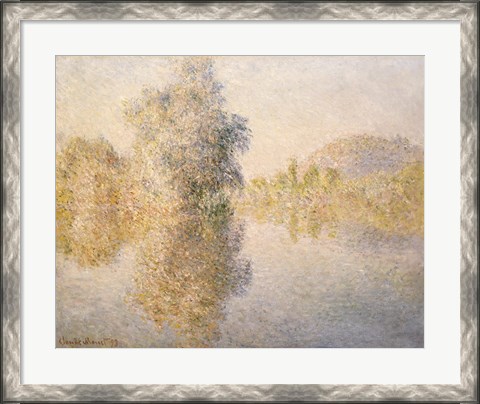 Framed Early Morning on the Seine at Giverny, 1893 Print