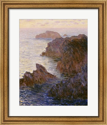 Framed Rocky Point at Port-Goulphar Print