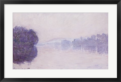Framed Seine near Vernon, Morning Effect, c.1894 Print