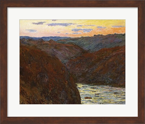 Framed La Creuse, Sunset Print
