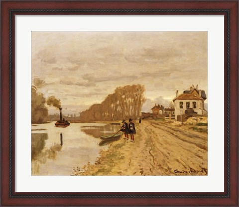 Framed Infantrymen of the Flanant Guard on the Water Print