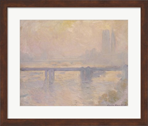 Framed Charing Cross Bridge, 1899 Print