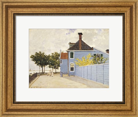 Framed Blue House, Zaandam Print