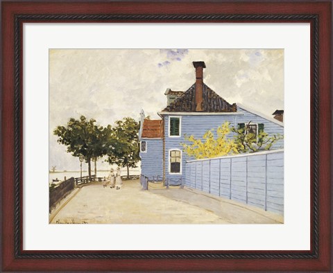 Framed Blue House, Zaandam Print