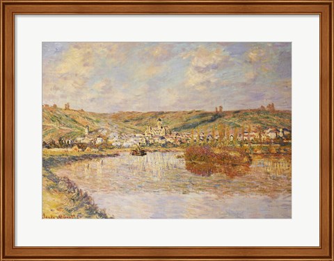 Framed End of the Afternoon, Vetheuil Print