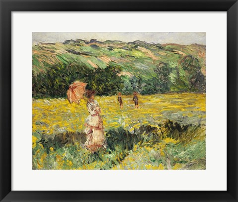 Framed Limetz Meadow, 1887 Print