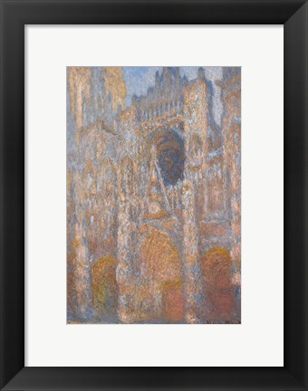 Framed Rouen Cathedral, Facade, 1894 Print