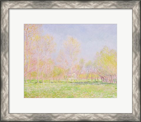 Framed Spring in Giverny, 1890 Print