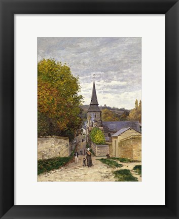 Framed Street in Sainte-Adresse, 1868-70 Print
