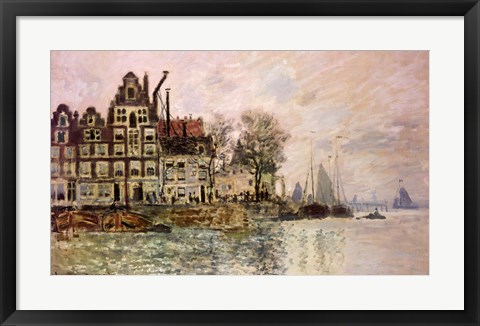 Framed Port of Amsterdam Print