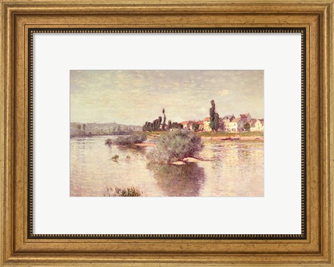 Framed Seine at Lavacourt, 1880 Print