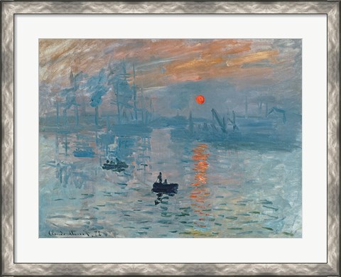 Framed Impression: Sunrise, 1872 Print