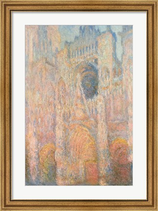 Framed Rouen Cathedral, 1891 Print