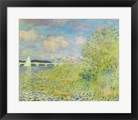 Framed Seine at Chatou near Argenteuil, 1878 Print