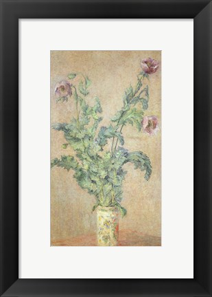 Framed Purple Poppies Print