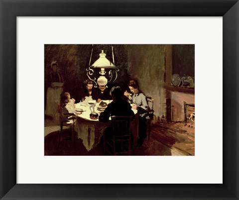 Framed Dinner, 1868-9 Print