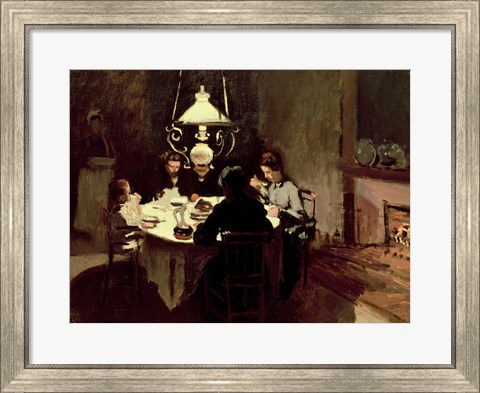 Framed Dinner, 1868-9 Print