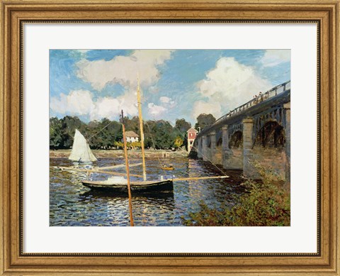 Framed Seine at Argenteuil Print