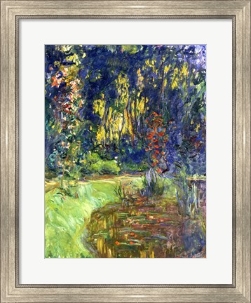 Framed Garden of Giverny, 1923 Print