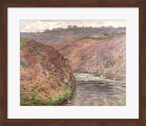Framed View of the River Creuse on a cloudy day, 1889 Print