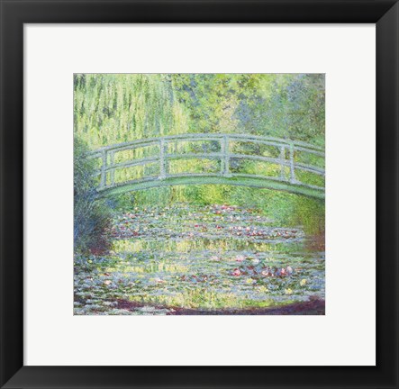 Framed Waterlily Pond with the Japanese Bridge, 1899 Print