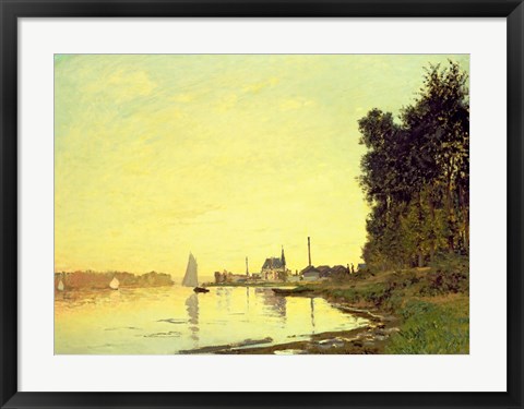 Framed Argenteuil, at the End of the Afternoon, 1872 Print