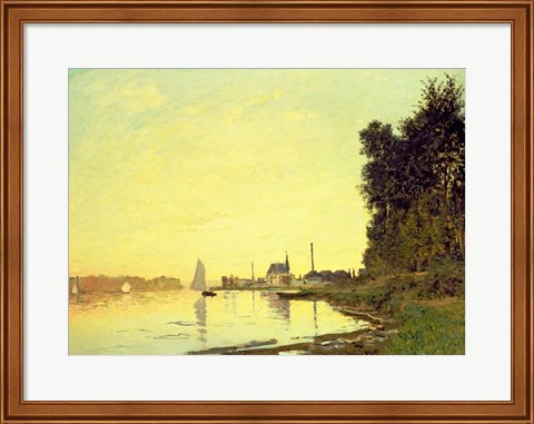 Framed Argenteuil, at the End of the Afternoon, 1872 Print