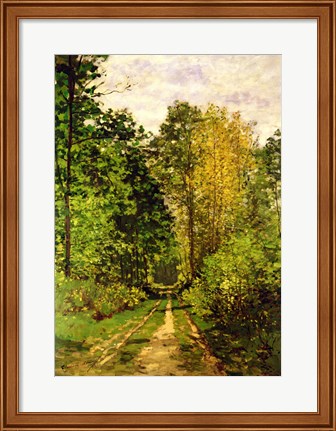 Framed Wooded Path, 1865 Print