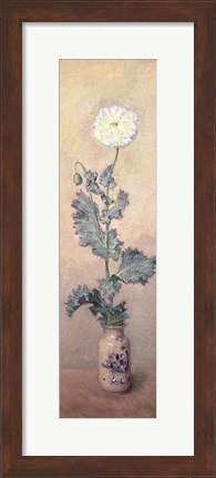 Framed White Poppy, 1883 Print