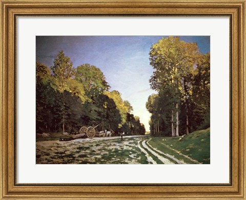 Framed Route de Chailly, Fontainebleau, 1864 Print
