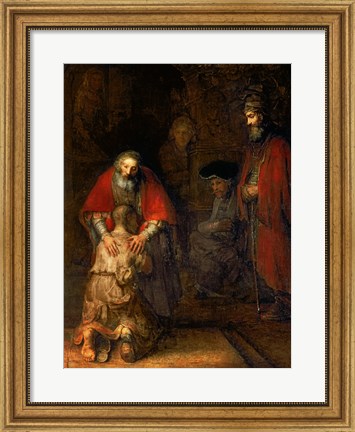 Framed Return of the Prodigal Son, c.1668 Print