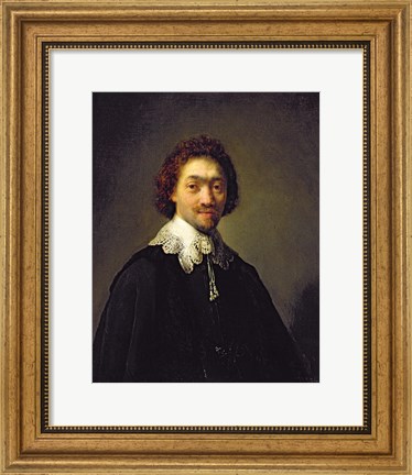 Framed Portrait of Maurits Huygens, 1632 Print