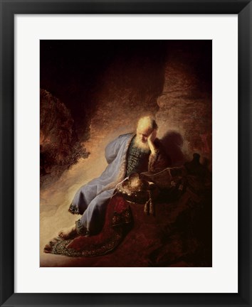 Framed Jeremiah mourning over the Destruction of Jerusalem Print