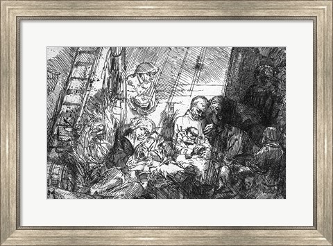 Framed Circumcision, 1654 Print