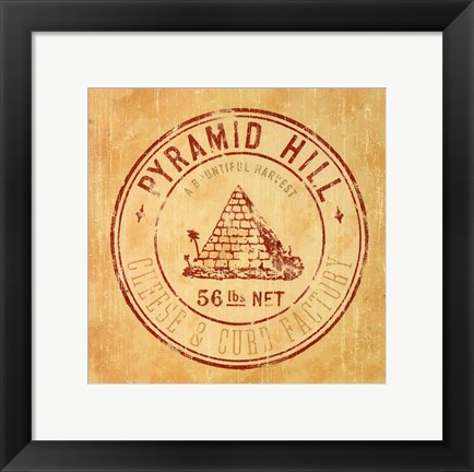 Framed Pyramid Hill Print