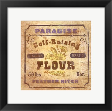 Framed Paradise Flour Print