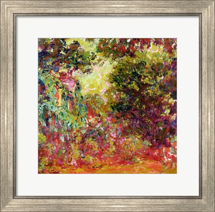 Framed Artist&#39;s House from the Rose Garden, 1922-24 Print