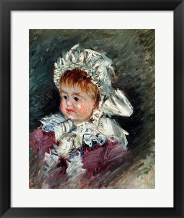 Framed Michel Monet (1878-1966) as a Baby, 1878-79 Print