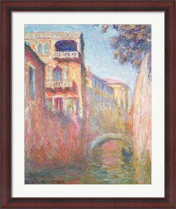 Framed Venice - Rio de Santa Salute, 1908 Print