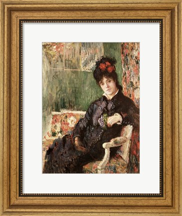 Framed Portrait de Madame Camille Monet Print