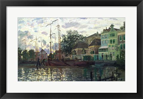 Framed Dam at Zaandam, Evening, 1871 Print