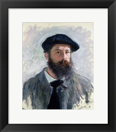 Framed Self Portrait with a Beret, 1886 Print