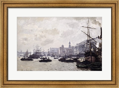 Framed Thames at London Print