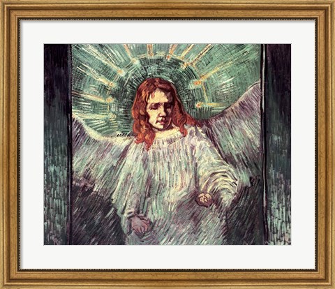 Framed Head of an Angel, after Rembrandt, 1889 Print